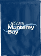 Load image into Gallery viewer, blue cal state monterey bay double sided house flag for game day decor
