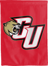 Load image into Gallery viewer, red caldwell university double sided house flag for game day decor
