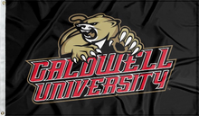 Load image into Gallery viewer, black caldwell university flag for college dorm decor
