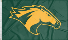 Load image into Gallery viewer, green california polytechnic university pamona broncos flag for college dorm decor
