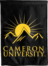 Load image into Gallery viewer, black cameron university aggies double sided house flag for man cave decor
