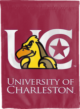Load image into Gallery viewer, maroon charleston golden eagles double sided house flag for man cave decor
