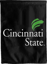 Load image into Gallery viewer, black cincinnati state university double sided house flag for game day decor
