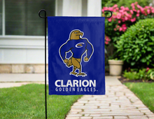Load image into Gallery viewer, blue clarion golden eagles double sided garden flag for yard decor
