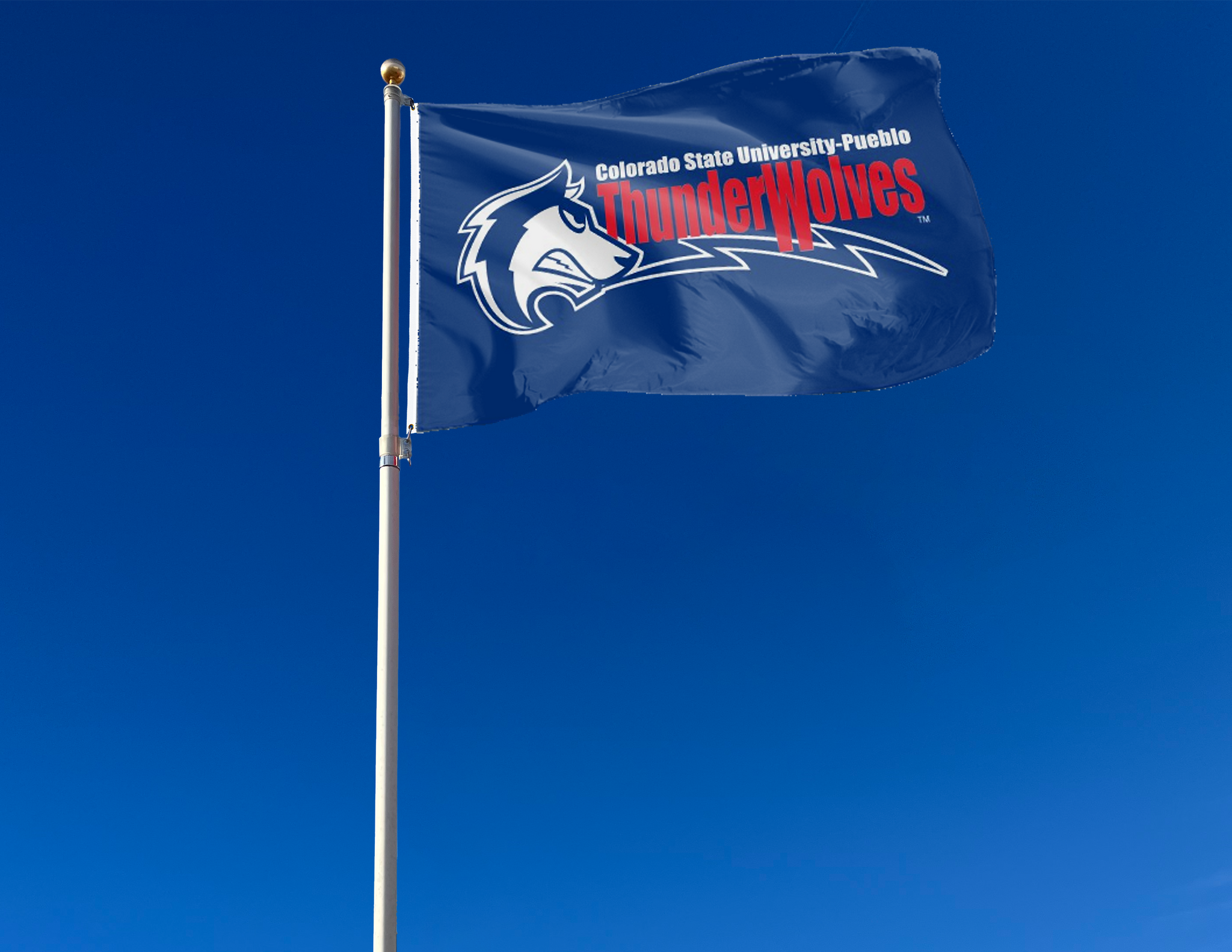 Colorado State University-Pueblo - Thunderwolves Blue 3x5 Flag – A Colorado State University-Pueblo - Thunderwolves Blue 3x5 Flag – A