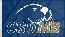 Load image into Gallery viewer, blue csumb otters flag for college dorm decor
