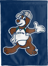 Load image into Gallery viewer, drew university mascot double sided house flag for game day decor
