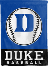 Load image into Gallery viewer, duke blue devils baseball double sided house flag for college dorm decor
