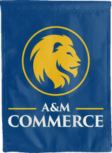Load image into Gallery viewer, blue east texas A&amp;M commerce double sided house flag for man cave decor
