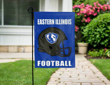Load image into Gallery viewer, eastern illinois football double sided garden flag hung for yard decor
