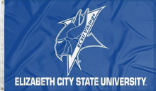 Load image into Gallery viewer, blue elizabeth city state university flag for college dorm decor
