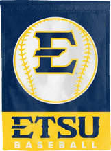 Load image into Gallery viewer, etsu baseball double sided house flag for man cave decor

