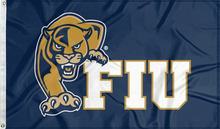 Load image into Gallery viewer, blue fiu flag for college dorm decor
