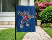 Load image into Gallery viewer, florida atlantic university garden flag with owlsley the owl logo for yard decor

