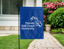Load image into Gallery viewer, blue florida gulf coast university double sided garden flag for yard decor
