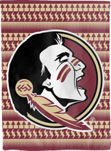 Load image into Gallery viewer, florida state seminoles double sided house flag for college dorm decor
