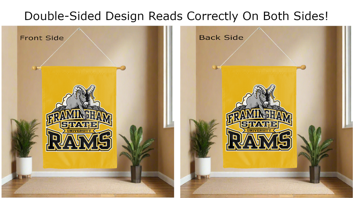 Framingham State University - Rams Double Sided House Flag – A to Z ...