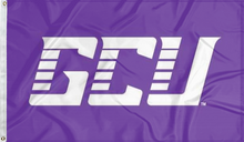 Load image into Gallery viewer, purple gcu lopers flag for college dorm decor
