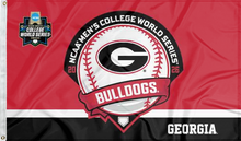Load image into Gallery viewer, georgia college world series 2026 flag for college dorm decor
