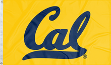 Load image into Gallery viewer, gold university of california berkeley flag for college dorm decor
