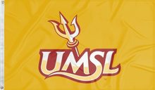Load image into Gallery viewer, gold usml tritons flag for college dorm decor
