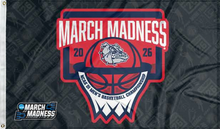 Load image into Gallery viewer, gonzaga basketball march madness 2026 flag for college dorm decor
