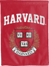 Load image into Gallery viewer, red harvard university double sided house flag for game day decor
