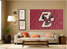 Load image into Gallery viewer, indoor display of boston college flag for man cave decor
