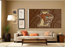 Load image into Gallery viewer, indoor display of lehigh university flag for man cave decor
