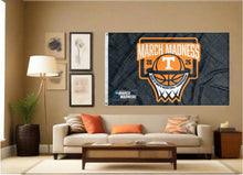 Load image into Gallery viewer, indoor display of tennessee basketball march madness 2026 flag for man cave decor
