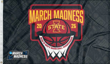Load image into Gallery viewer, iowa state basketball march madness 2026 flag for college dorm decor
