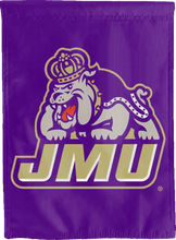 Load image into Gallery viewer, jmu double sided house flag for man cave decor
