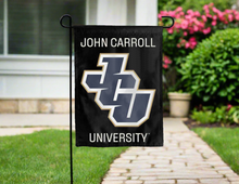 Load image into Gallery viewer, black john carroll university double sided garden flag for yard decor
