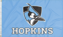 Load image into Gallery viewer, blue johns hopkins blue jays 3x5 flag for college dorm decor
