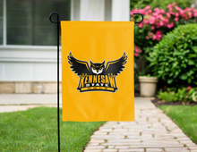 Load image into Gallery viewer, gold kennesaw state owls double sided garden flag for yard decor
