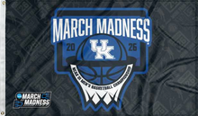 Load image into Gallery viewer, kentucky basketball march madness 2026 flag for college dorm decor
