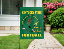 Load image into Gallery viewer, green kentucky state thorobreds football garden flag for yard decor
