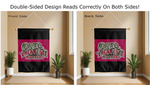Load image into Gallery viewer, lafayette leopards logo reading correctly on both sides of house flag
