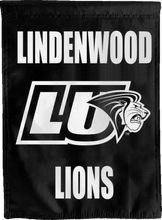 Load image into Gallery viewer, balck lindenwood university double sided house flag for man cave decor
