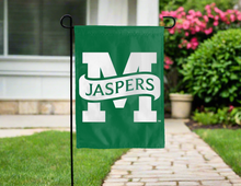 Load image into Gallery viewer, green manhattan university double sided garden flag for yard decor
