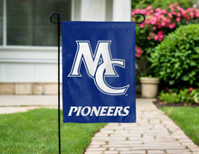 Load image into Gallery viewer, blue marietta college double sided garden flag for yard decor
