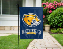Load image into Gallery viewer, blue massachusetts college of liberal arts garden flag for yard decor
