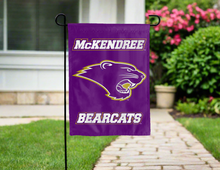 Load image into Gallery viewer, purple mckendree bearcats double sided garden flag for yard decor
