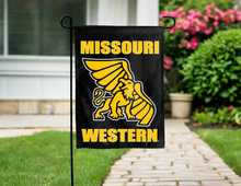 Load image into Gallery viewer, black missouri western state double sided garden flag for yard decor
