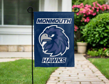 Load image into Gallery viewer, blue monmouth hawks double sided garden flag for yard decor
