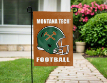 Load image into Gallery viewer, brown montana tech football double sided garden flag for yard decor
