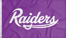 Load image into Gallery viewer, mount union purple raiders flag for college dorm decor
