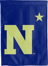 Load image into Gallery viewer, naval academy house flag with N star logo for man cave decor
