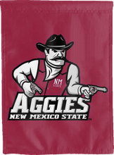 Load image into Gallery viewer, red new mexico state aggies double sided house flag for college dorm decor
