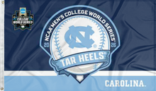 Load image into Gallery viewer, north carolina college world series 2026 flag for college dorm decor
